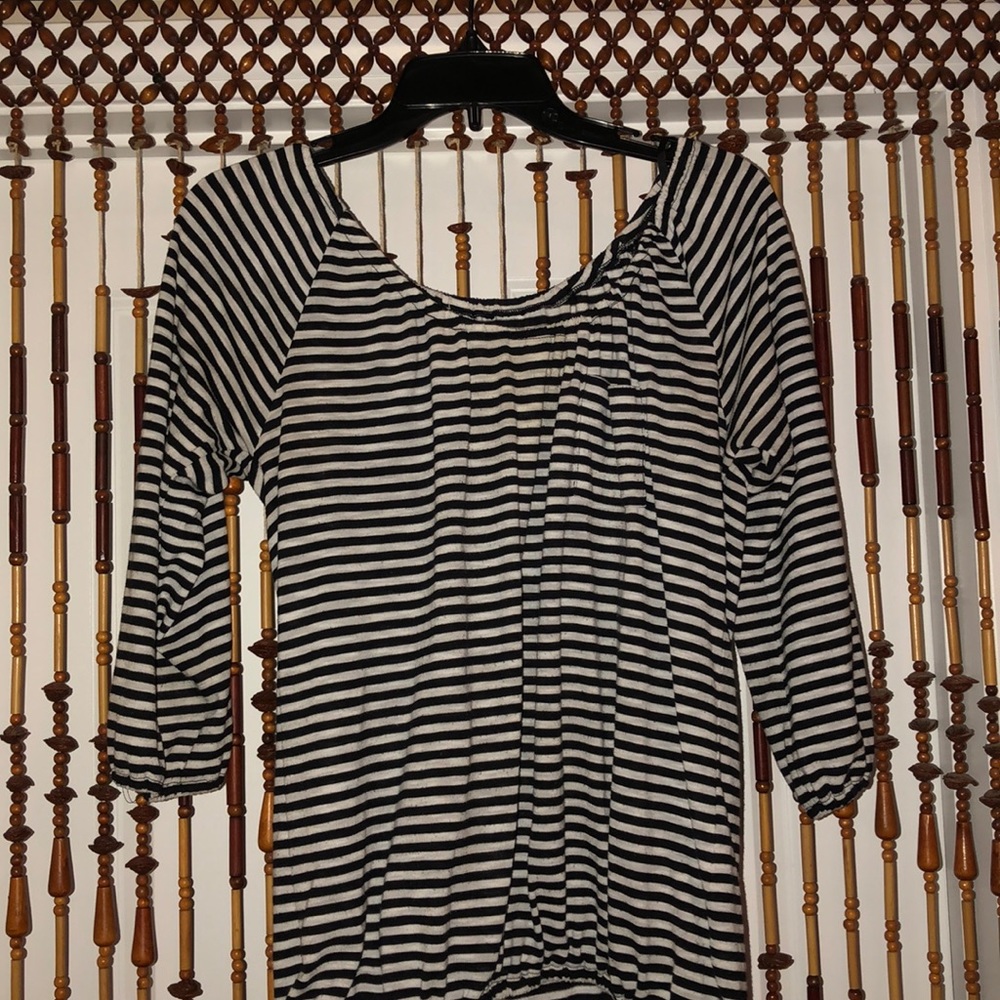 Black & white striped “NY&C blouse